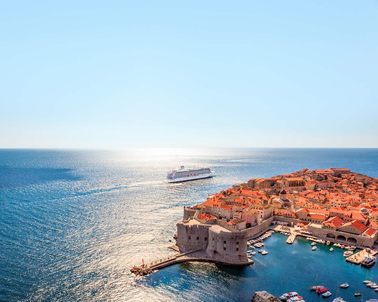 Viking Sea Ocean Ship in Dubrovnik
